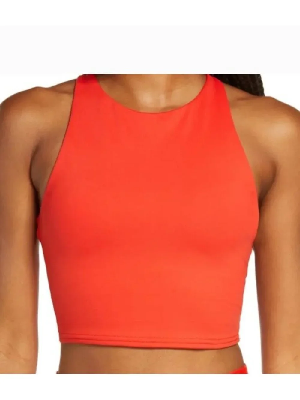 Alo Yoga Cherry Red Strappy Back Sports Bra XS NWT